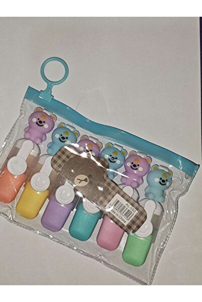 MAVIGOK Sevimli Tatlım mini renkli göz koruma fosforlu kalem(6'lı set)