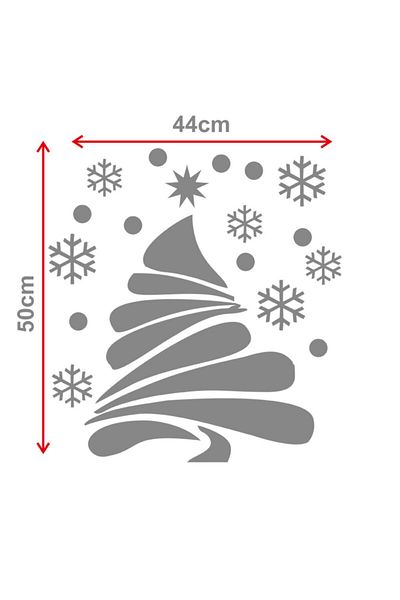 MIGNATIS Starry Christmas Tree Yellow Sticker Decoration 44x50 cm
