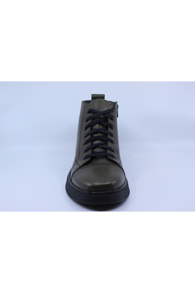 Papuccu 1065 YEŞİL ERKEK DERİ BOT 41