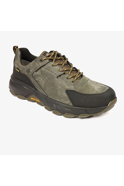 Greyder 16343 Men's Khaki Black Genuine Leather Waterproof Shoes