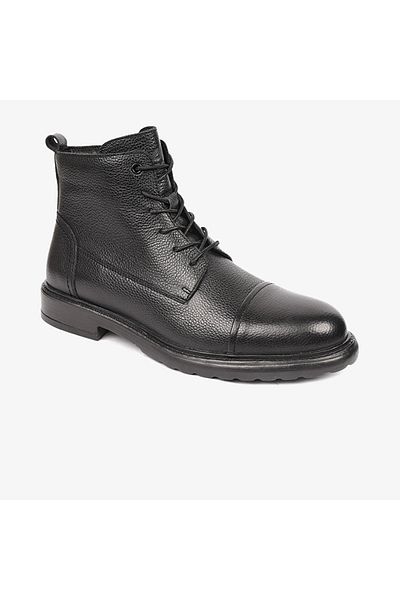 Greyder 17970 Men's Black Genuine Leather Casual Boots