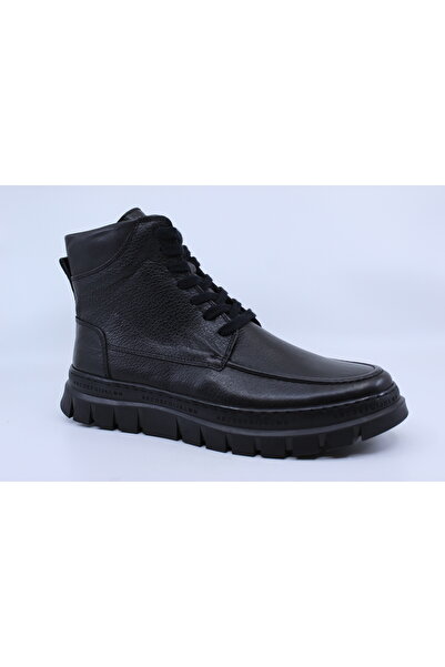 Papuccu 1120 Black Men's Leather Boots 42