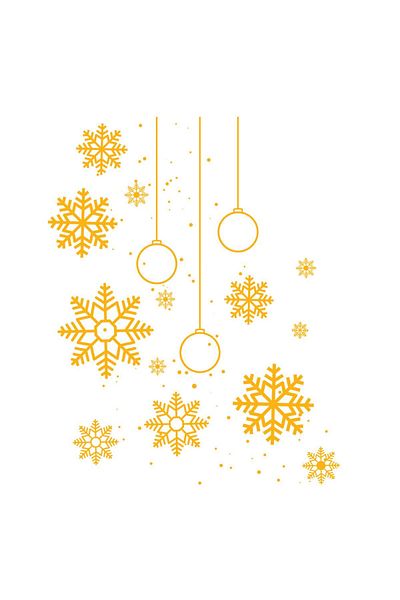MIGNATIS Star Snowflake Christmas Decoration 98x115 Cm - Yellow