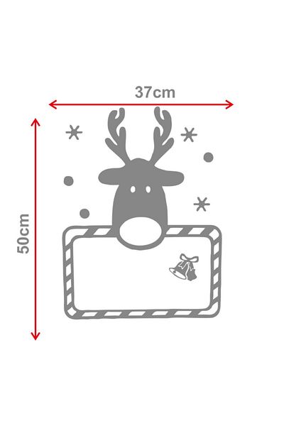 MIGNATIS Yellow Christmas Decorations Cute Deer Cub Sticker Decal 37x50cm