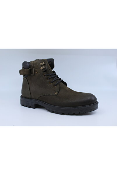 Papuccu 1020 حذاء كات للرجال من الجلد باللون الكاكي 41