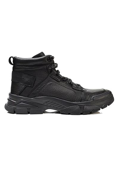Greyder 14992 Ανδρικές μαύρες μπότες casual από γνήσιο δέρμα