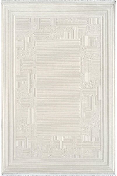 Pierre Cardin Beverly Bf04b Krem Akrilik Yumuşak Dokulu Modern Çizgili Halı K...