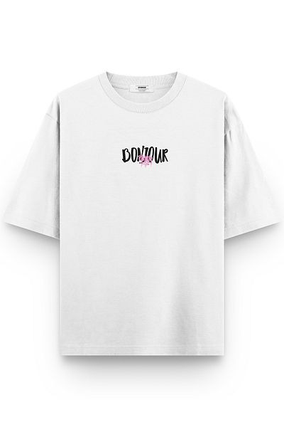 Overoz Μπλουζάκι με στάμπα Bonjour Paris Semi Oversize 1130