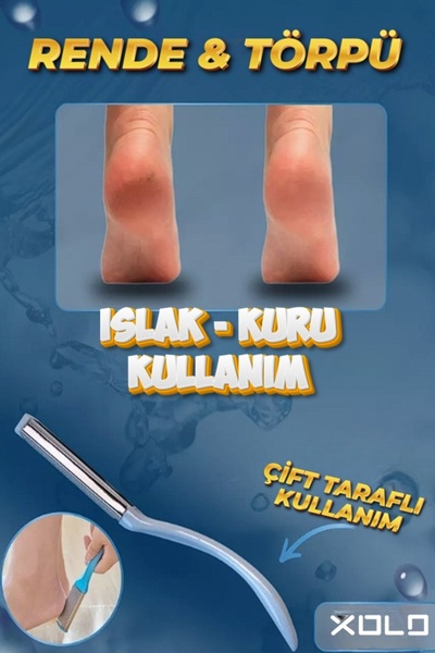xolo Mavi Kırılmaz Çift Taraflı Ayak Törpüsü Pürüzsüz ve Sağlıklı Ayaklar İçin XL92