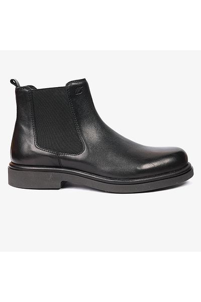 Greyder 17930 Ekek Black Genuine Leather Chelsea Boots