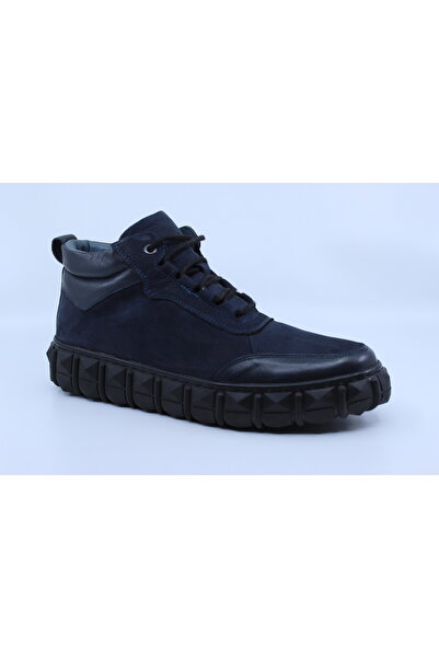 Papuccu 1142 Dark Blue Men's Leather Boots 42