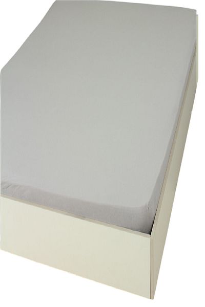 Altın Karma 100X200 cm Single Cotton Jersey Bed Sheet - Elastic & Gray