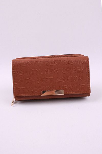 GALB LEATHER Голям дамски портфейл с 2 отделения за монети с цип и отделения за хартиени монети и 6 отделения за карти 17X10 cm