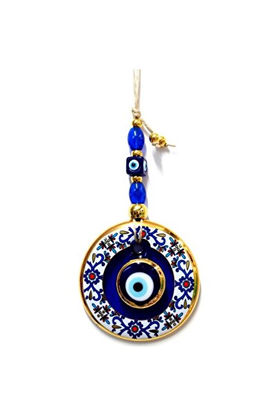 FREEDOM STOREE Ornament de perete Çini cu model Nazar cu mărgele, suveniruri ...