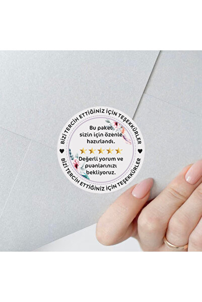 NEON Dijital Baskı Merkezi ملصق شكرًا لك على اختيارنا مقاس 4.5*4.5 سم 250 قطعة