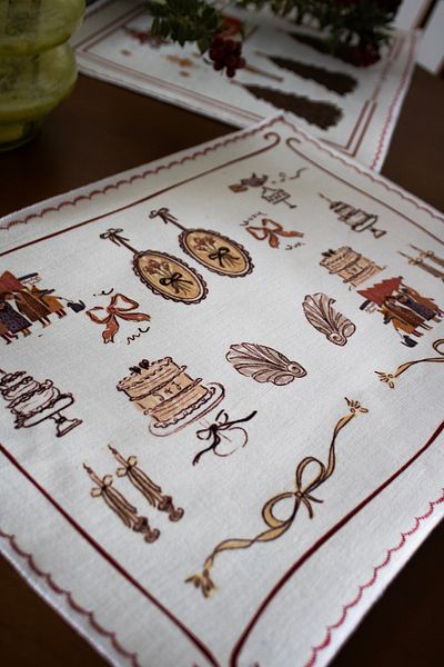 Mita Concept Double Linen Christmas Concept American Service Set
