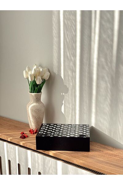 DEKORMED Decorative Black Book Box - Book Looking Box