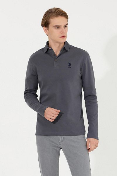U.S. Polo Assn. Γκρι ανδρικό φούτερ