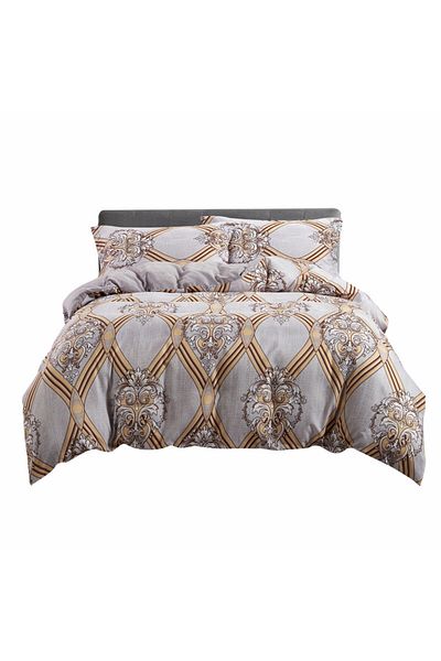 Donetella 5-Piece Printed King Size Duvet Set 240x260 cm, Filler Not Included