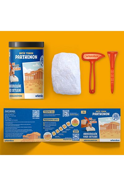 Arkerobox - Mini Set Arheologic Educational Si Puzzle 3d, Grecia Antica, Parthenon