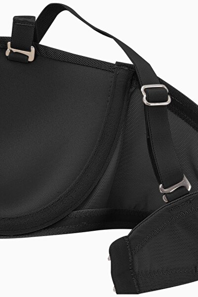 Wonna Sutien fără bretele din țesătură Anka Mesh - fără suport - Premium Basic - 2228 - negru