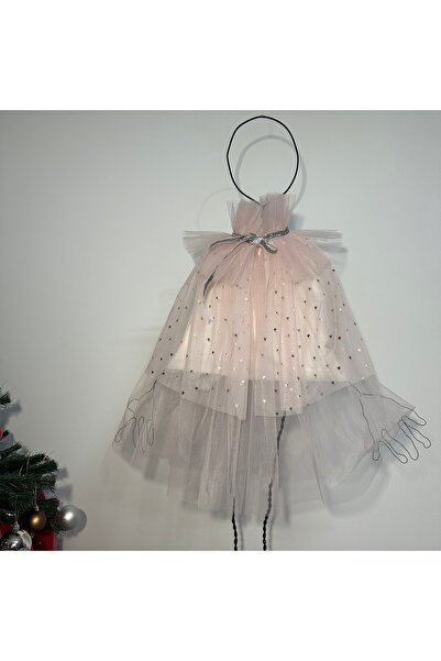 Dimmel Costume Parlak simli kalpli pelerin, şık ve renkli aksesuar, pembe ren...