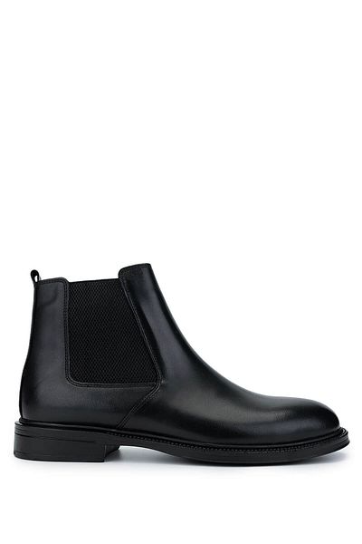 Tamer Tanca Men's Genuine Leather Black Casual Boots