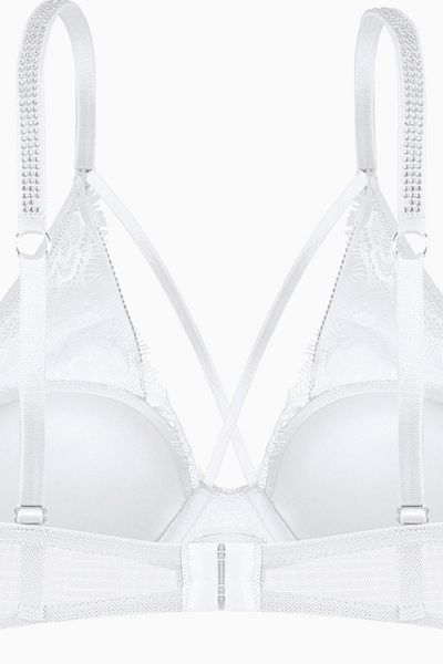 Wonna Stone Detailed Lace Bra Panty Set - Fashion - 2575 - Ecru