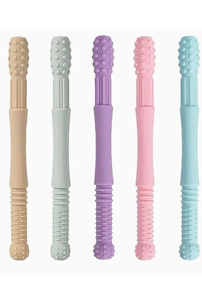 Moory Set of 5 Sensory Teether-oral Motor Therapy and Chewing Tube