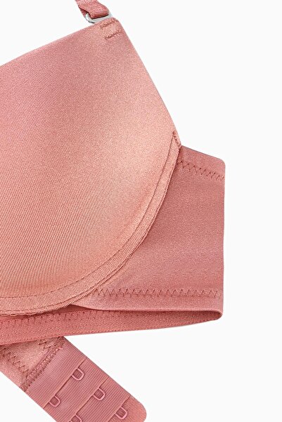 Wonna Luna Tak-çıkar Askılı Mikro Sütyen - Soft Push Up, Yarı Dolgulu - Basic - 2533 - Gül Kurusu