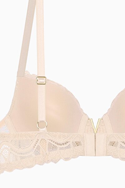Wonna Σουτιέν Anna Gold Με Λεπτομέρειες Δαντέλας - Push Up - 2568 - Σαμπανί