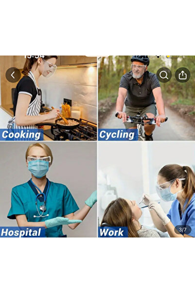 Marmara Tam yuz maskesi kristal seffaf unisex bay kadin