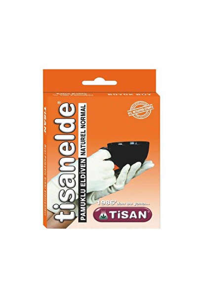 Tisan Naturel Pamuklu Sıhhı Eldiven Normal Boy