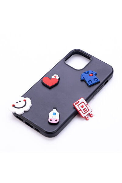 Bimotif Yapışkanlı telefon kılıfı süsü, mutlu doktor seti