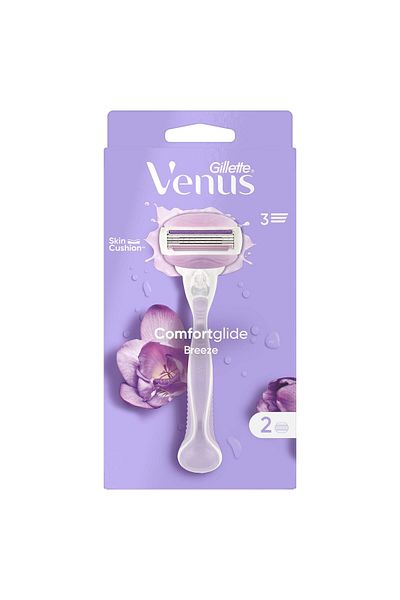 Gillette Venus Breeze Razor 1 Handle+2Blade 3S