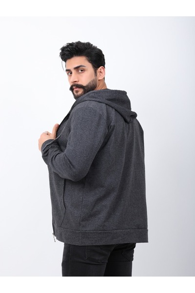 MERTEX Pánská mikina - přední zip, klokaní kapsa, kapuce, 2 vlákna, sezónní pohodlný střih