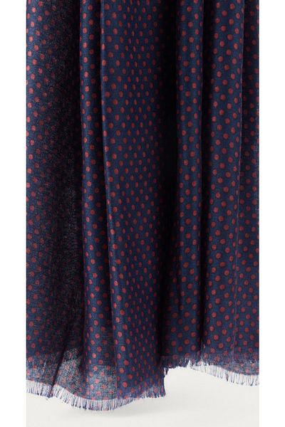 CROATE Wool Silk Printed Scarf