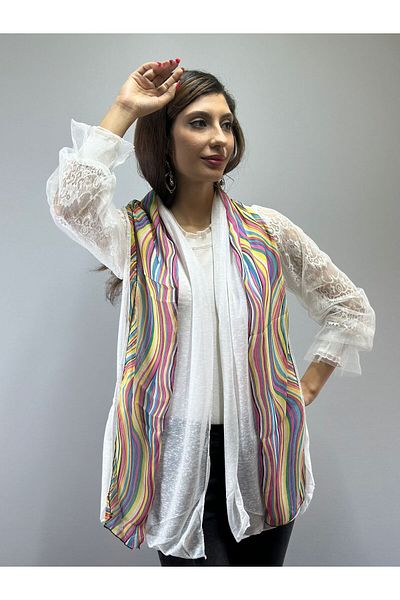 Gönülden Tasarım DESIGN CULORI CURCUBEU EșARFĂ FEMEI 170X40 CM