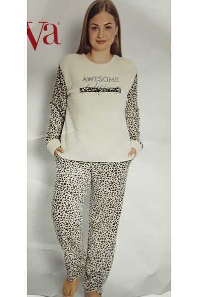 Estiva Plus Size Fleece Pajama Suit