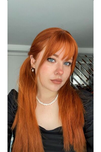 REMY HAİR Bakır Düz Perçemli Uzun Peruk