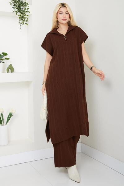 SENSTIL Brown Knitwear Set - Pants Ss2585