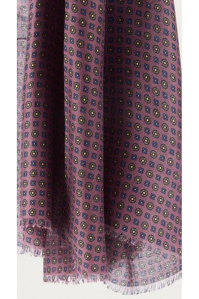 CROATE Wool Silk Printed Scarf