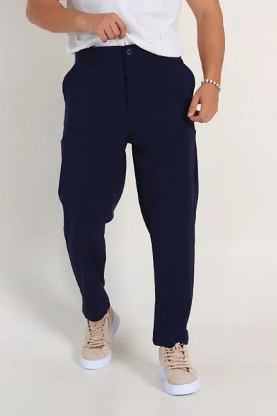 BayBayan Men's High School Lycra Flexible Quality Fabric School Pants