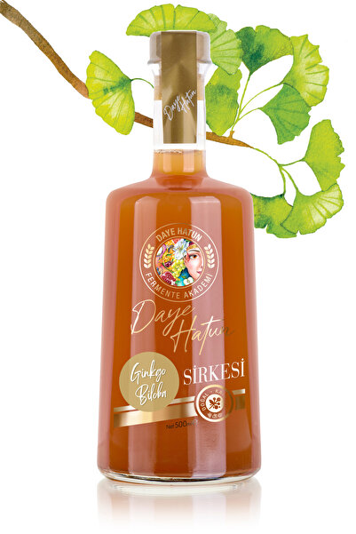 DAYE HATUN Ginkgo Biloba Sirkesi / Ginkgo Vinegar (doğal Fermente Canlı Sirke / Nat. Ferm. / 500 Ml)