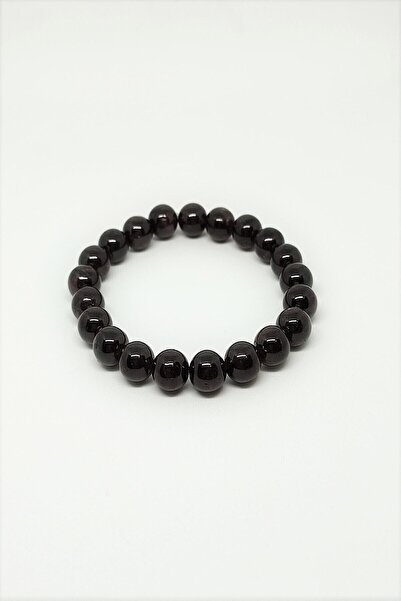 LADIN DOGALTAŞ Certified 8 Mm Lal Granate Garnet Natural Stone Bracelet