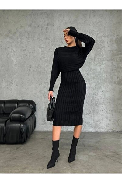 GİYSİ DÜNYASI Kötött ruha és pulóver - 2 db-os készlet