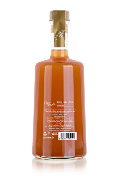 DAYE HATUN Ginkgo Biloba Sirkesi / Ginkgo Vinegar (doğal Fermente Canlı Sirke / Nat. Ferm. / 500 Ml)