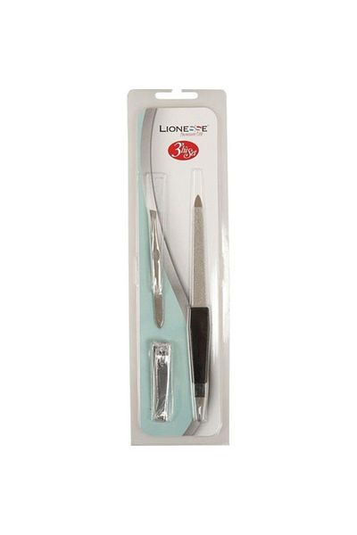 Lionesse 3-Piece Manicure Set 5112 (Cimbiz Tripe Nail Cutter)