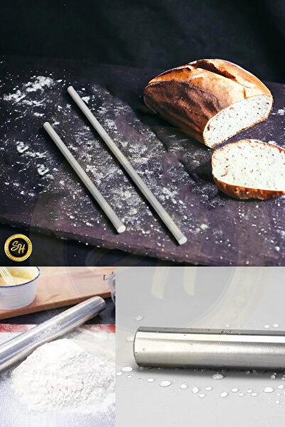 Snow Homs Masterchef 60Cm Paslanmaz Metal Profesyonel Oklava Eşsiz Hamur Açma...