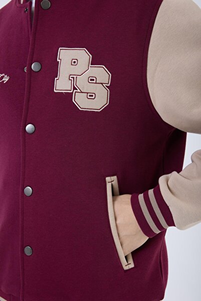 Polo State Ανδρικό Basic 3 Υφασμάτων Μακρύ Τσέπη Κόκκινο College Σακάκι